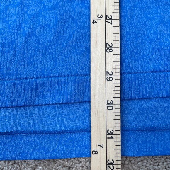 Peter Millar Polo Shirt Mens XXL Blue All Over Skull Print Golf Tennis Boat Prep - Picture 6 of 8